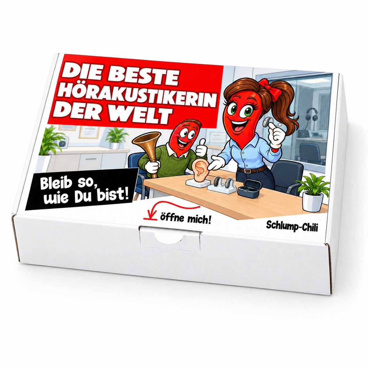 Die beste Hörakustikerin der Welt – Schachtel schräg