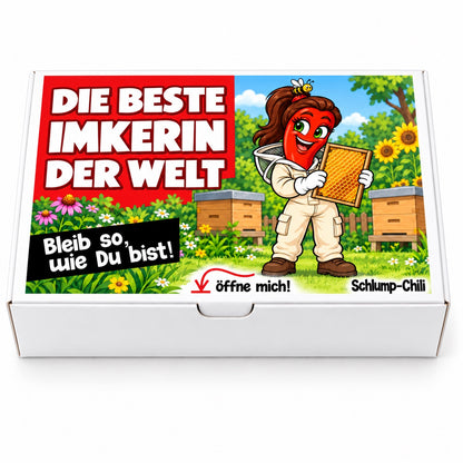Die beste Imkerin der Welt – Geschenkschachtel frontal
