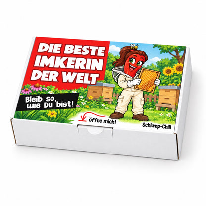 Die beste Imkerin der Welt – Geschenkschachtel schräg