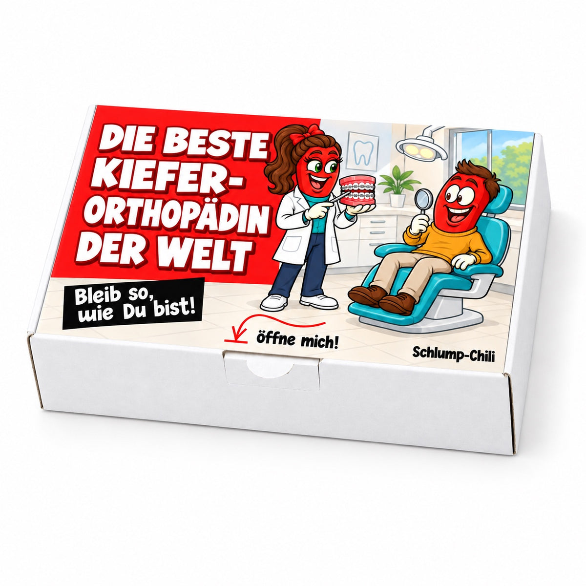 Die beste Kieferorthopädin der Welt – Schrägansicht