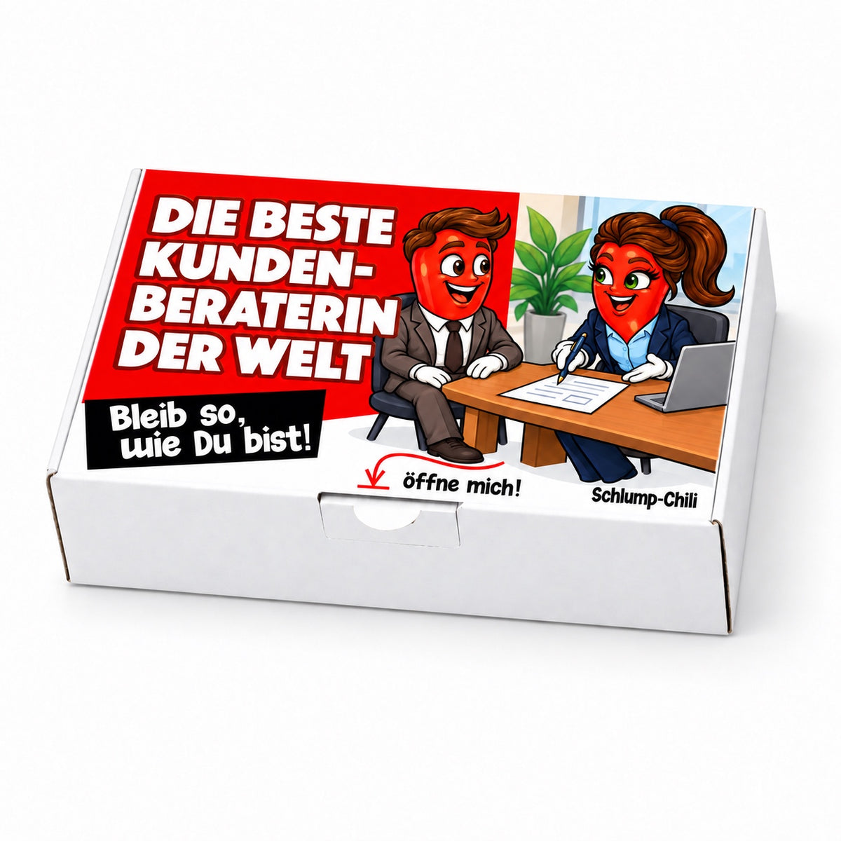 Die beste Kundenberaterin der Welt – Geschenkschachtel schräg