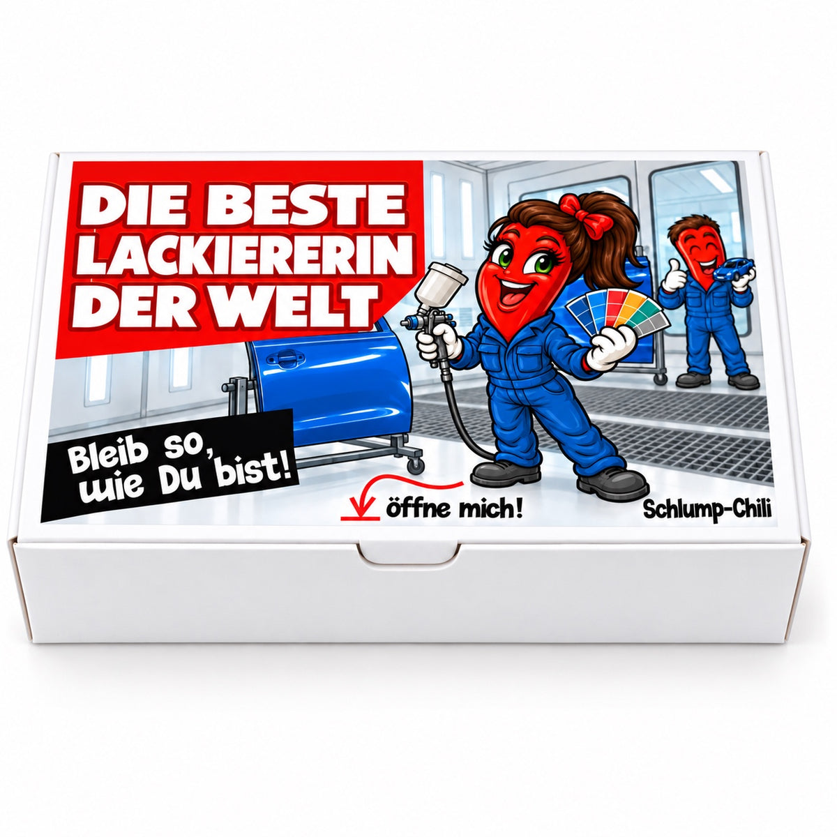 Die beste Lackiererin der Welt – Schachtel frontal
