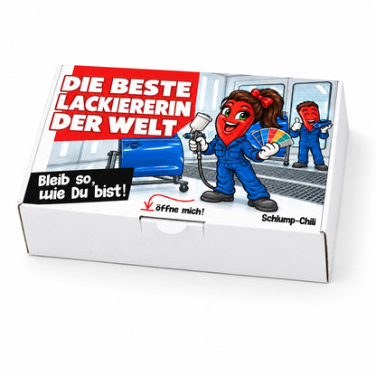 Die beste Lackiererin der Welt – Schachtel schräg