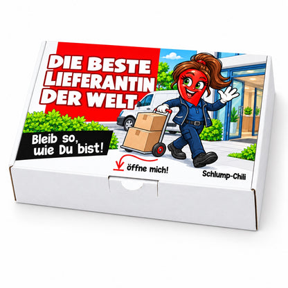 Die beste Lieferantin der Welt – Schrägansicht