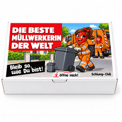 Die beste Müllwerkerin der Welt – Schachtel frontal