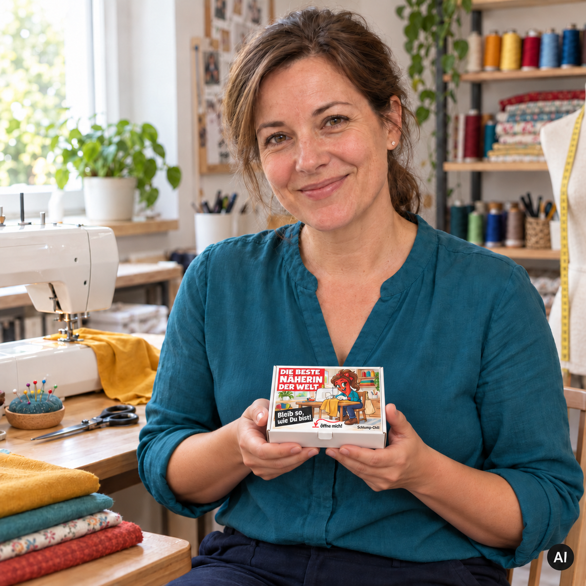 Die beste Näherin der Welt – Lifestylebild der Chili-Geschenkbox