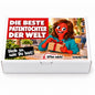 Die beste Patentochter der Welt – weiße Geschenkbox, Vorderansicht