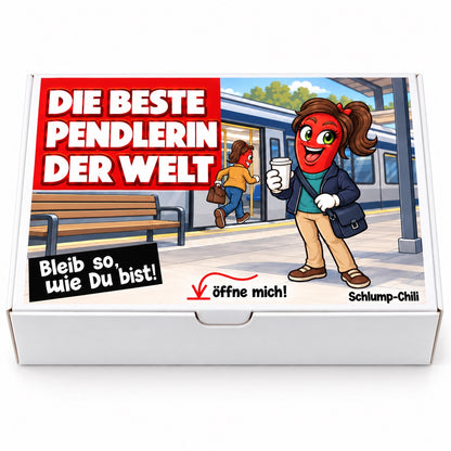 Die beste Pendlerin der Welt – Vorderansicht