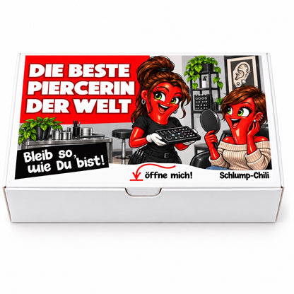 Die beste Piercerin der Welt – Geschenkschachtel frontal