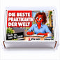 Die beste Praktikantin der Welt – weiße Geschenkbox, Vorderansicht