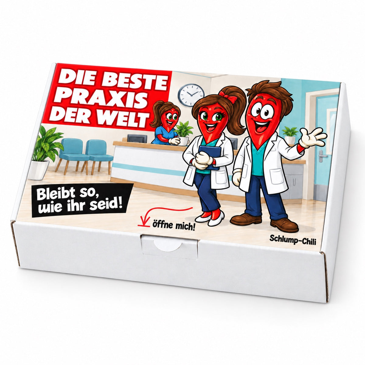 Die beste Praxis der Welt – Schrägansicht