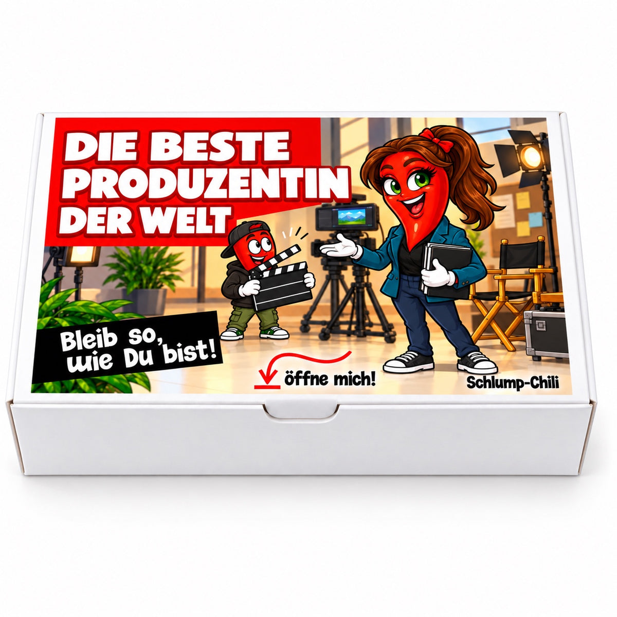 Die beste Produzentin der Welt – Geschenkschachtel frontal