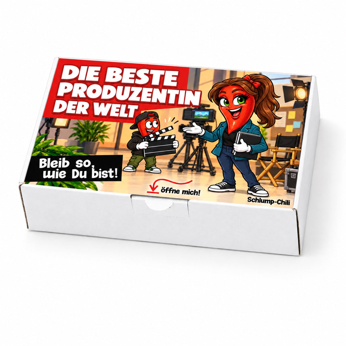 Die beste Produzentin der Welt – Geschenkschachtel schräg