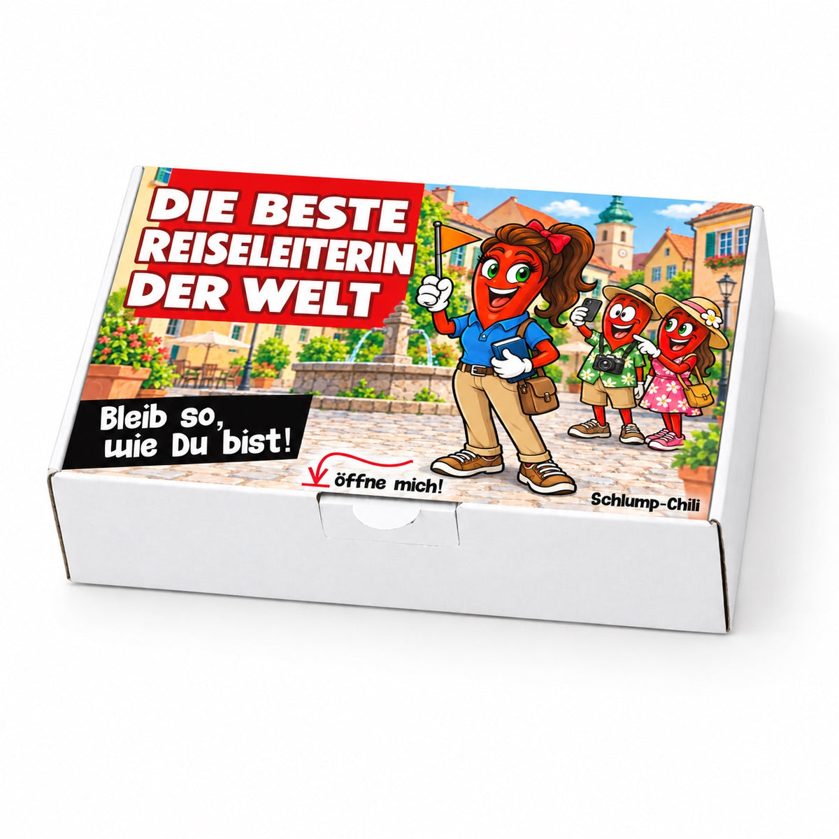 Die beste Reiseleiterin der Welt – Schachtel schräg