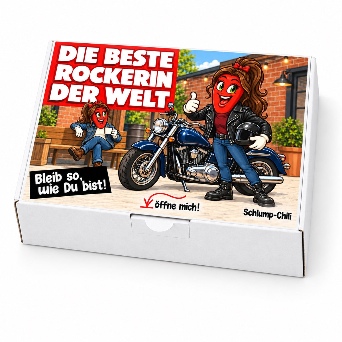 Die beste Rockerin der Welt – Schrägansicht
