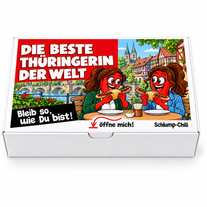 Die beste Thüringerin der Welt – Geschenkbox Vorderansicht