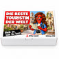 Die beste Touristin der Welt – Geschenkbox Vorderansicht