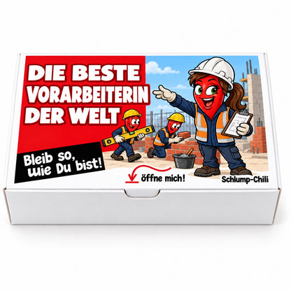 Die beste Vorarbeiterin der Welt – Geschenkschachtel frontal