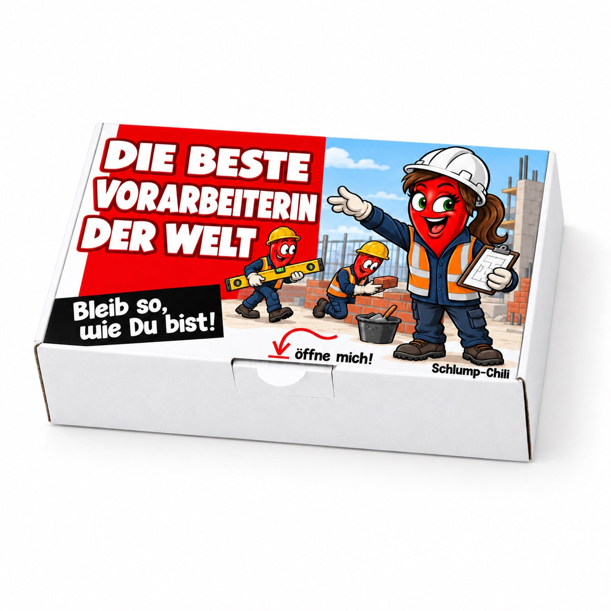 Die beste Vorarbeiterin der Welt – Geschenkschachtel schräg