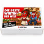 Die beste Wirtin der Welt – Geschenkbox Vorderansicht