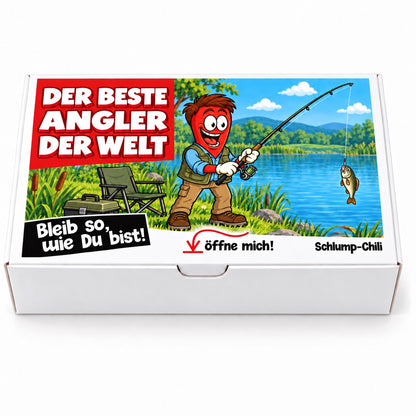 Der beste Angler der Welt – Geschenkschachtel frontal