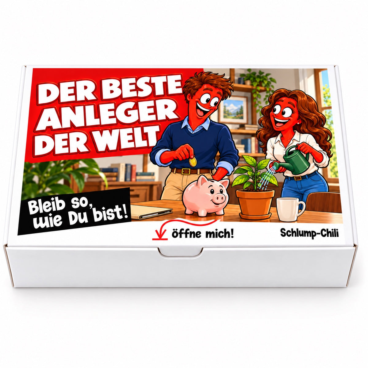 Der beste Anleger der Welt – Geschenkbox Vorderansicht