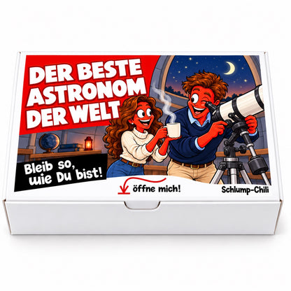 Der beste Astronom der Welt – Geschenkbox Vorderansicht