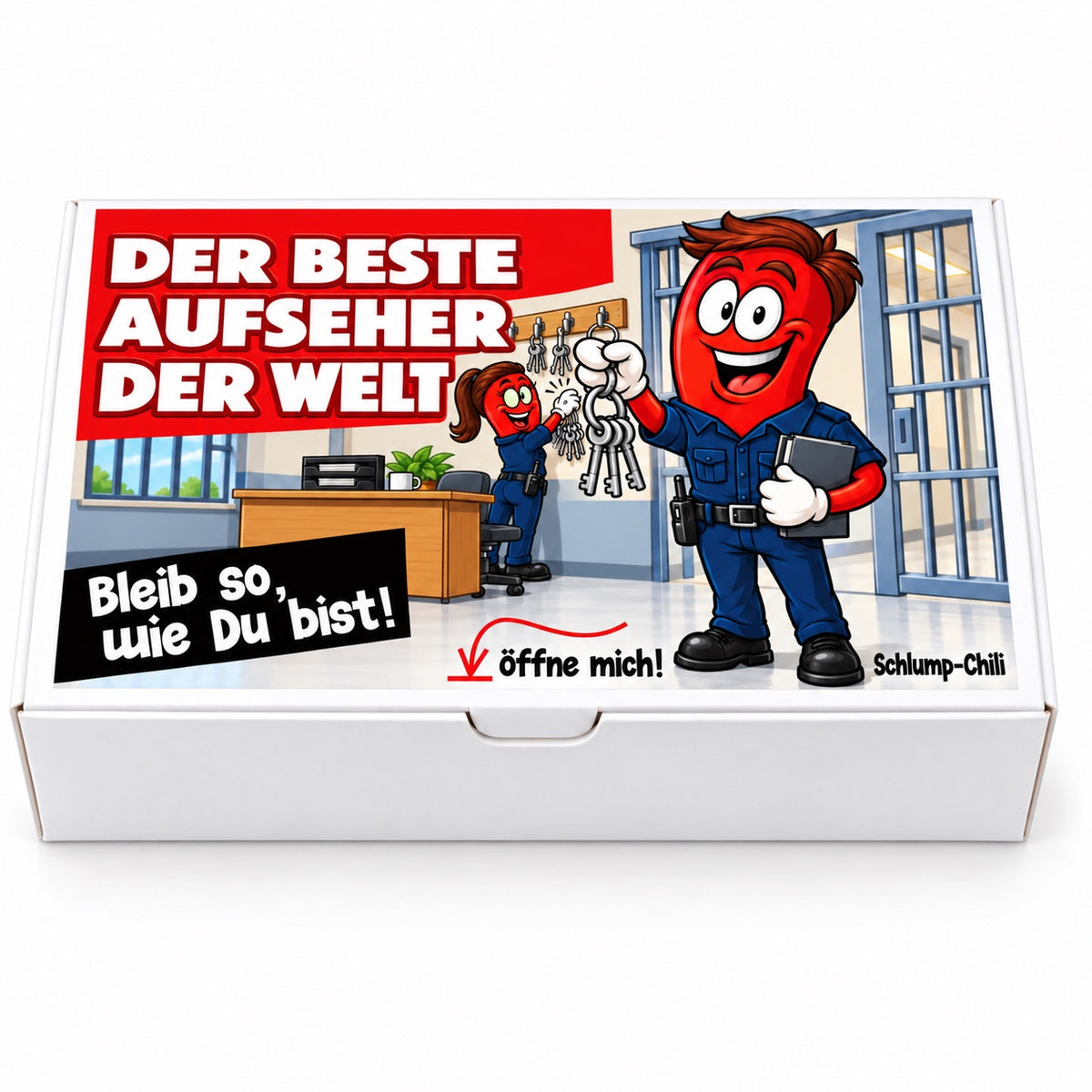 Der beste Aufseher der Welt – Geschenkschachtel frontal