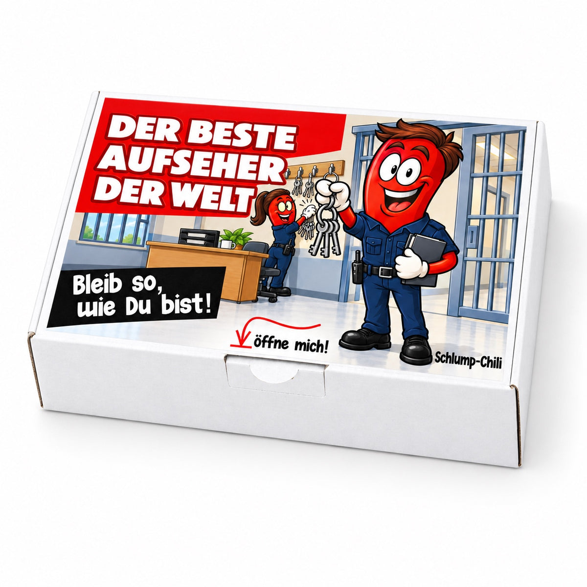 Der beste Aufseher der Welt – Geschenkschachtel schräg