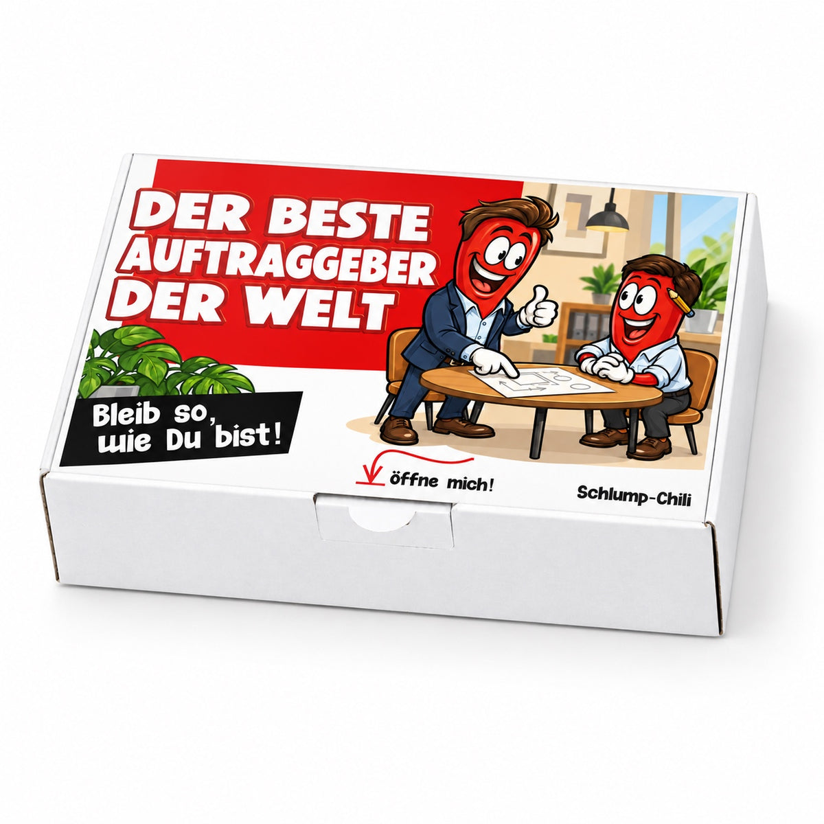 Der beste Auftraggeber der Welt – Schrägansicht