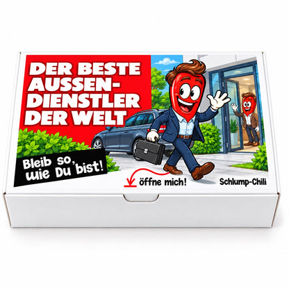 Der beste Außendienstler der Welt – Geschenkschachtel frontal