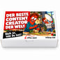 Der beste Content Creator der Welt – weiße Geschenkbox, Vorderansicht