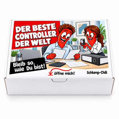 Der beste Controller der Welt – weiße Geschenkbox, Vorderansicht