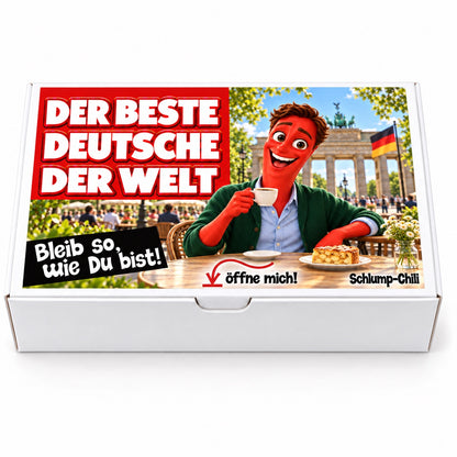 Der beste Deutsche der Welt – Geschenkbox Vorderansicht
