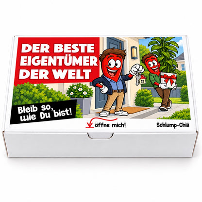 Der beste Eigentümer der Welt – Geschenkbox Vorderansicht
