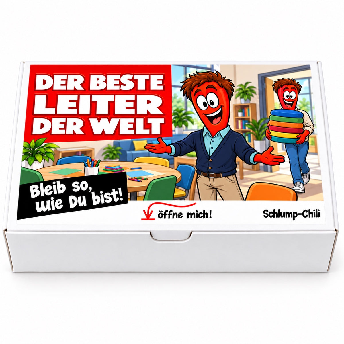 Der beste Leiter der Welt – Einrichtungsleiter – Frontansicht
