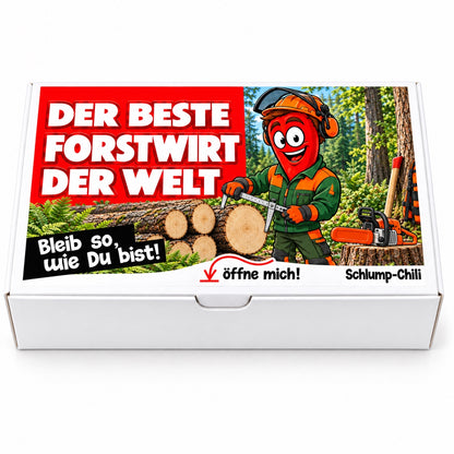 Der beste Forstwirt der Welt – Geschenkbox Vorderansicht