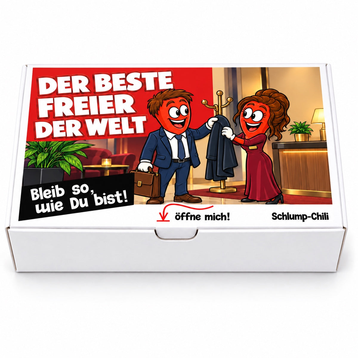 Der beste Freier der Welt – Geschenkbox Vorderansicht