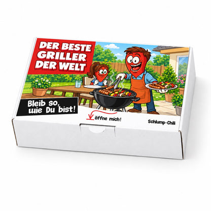 Der beste Griller der Welt – Geschenkschachtel schräg