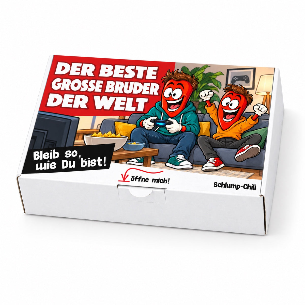 Der beste große Bruder der Welt – Geschenkschachtel schräg