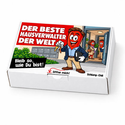 Der beste Hausverwalter der Welt – Schachtel schräg