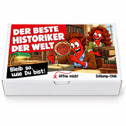 Der beste Historiker der Welt – Geschenkbox Vorderansicht