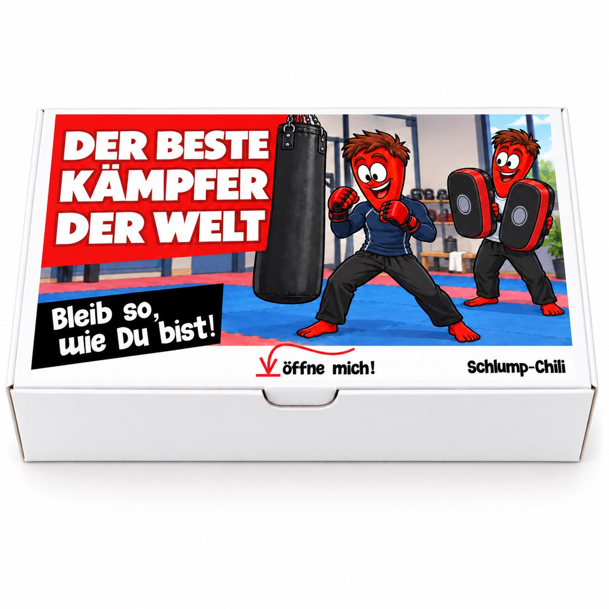 Der beste Kämpfer der Welt – Geschenkbox Vorderansicht