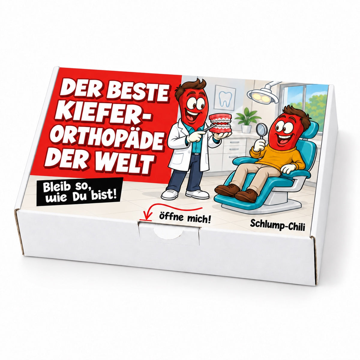 Der beste Kieferorthopäde der Welt – Schrägansicht