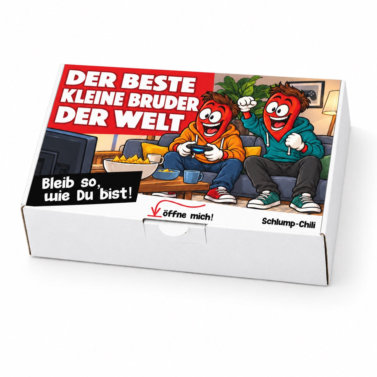 Der beste kleine Bruder der Welt – Geschenkschachtel schräg