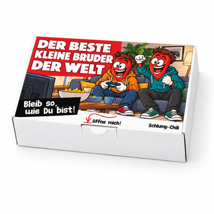 Der beste kleine Bruder der Welt – Geschenkschachtel schräg