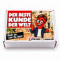 Der beste Kunde der Welt – weiße Geschenkbox, Vorderansicht