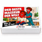 Der beste Masseur der Welt – Geschenkbox Vorderansicht