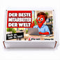 Der beste Mitarbeiter der Welt – weiße Geschenkbox, Vorderansicht
