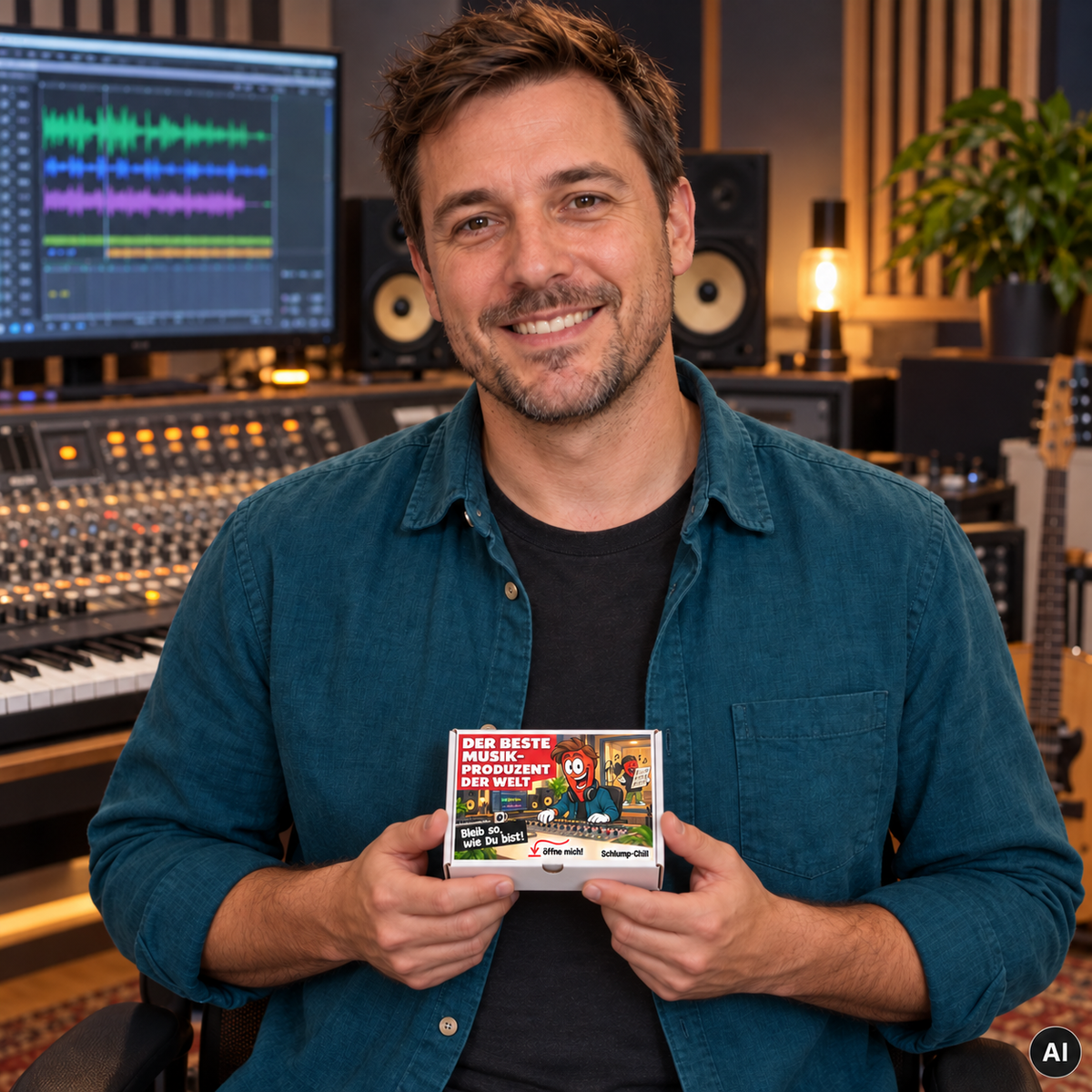 Der beste Musikproduzent der Welt – Lifestylebild der Chili-Geschenkbox